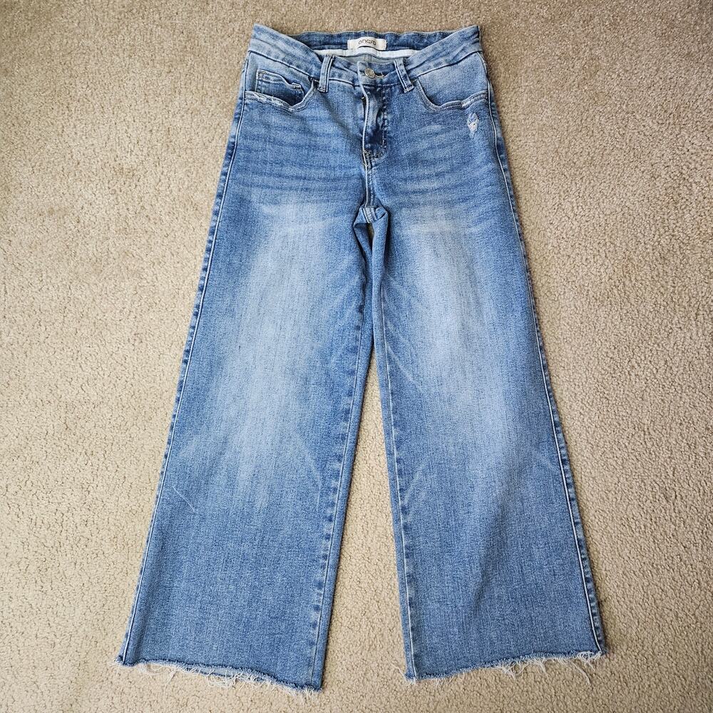ONESO Coastal-Inspired Mid Rise Wide Leg Jeans 26